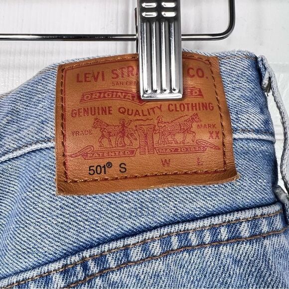 Sz 29x28"/8 Levi's Vintage 501 Skinny Distressed Jeans Preloved $118 MSRP - Picture 10 of 16